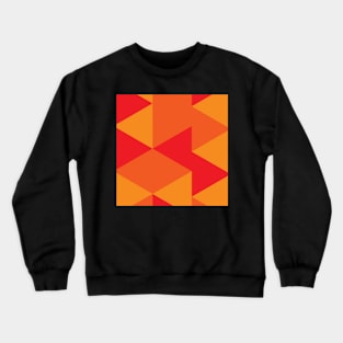 Pattern | Red Orange Triangle Crewneck Sweatshirt